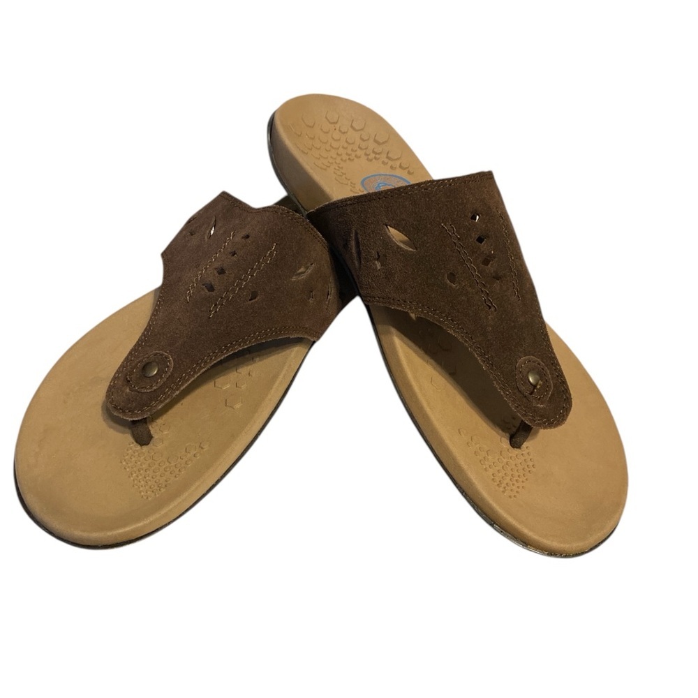 Chic Brown Suede Sandals